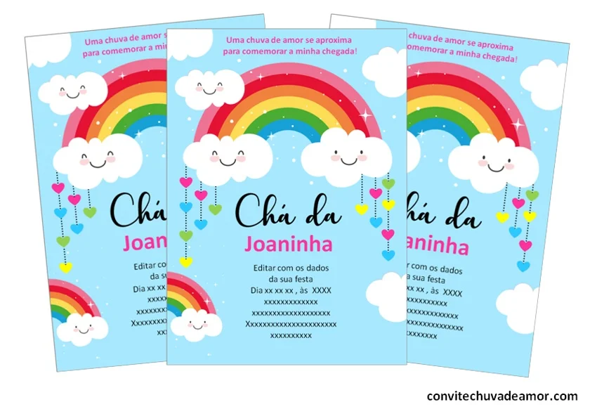 Convite online joaninha editar grátis